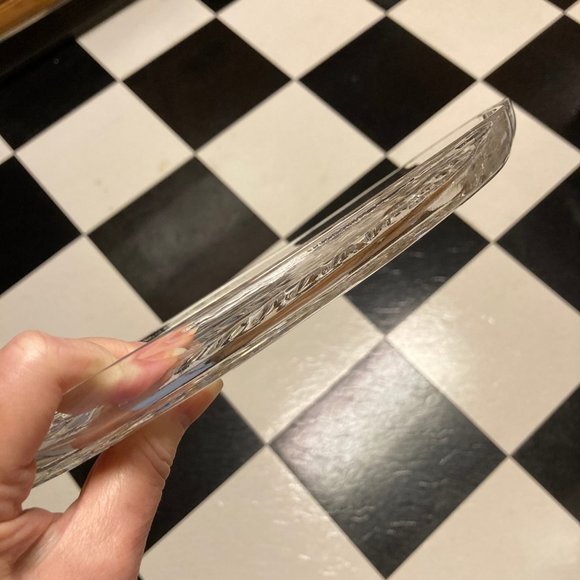 Vintage Homestead Federal Glass Hospitality Snack Plate - Picture 7 of 9